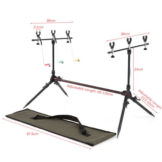 BRAND NEW Adjustable Retractable Carp Fishing Rod Pod Stand Holder Fishing Pole Pod Stand Fishing Tackle Fishing Accessory