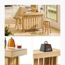 Home Bar Unit Wine Bar Cabinet Table 3-Tier with Storage Shelves, Opener Storage Box & Adjustable Foot Pads Image 5