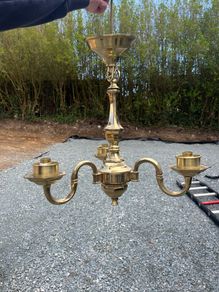 Brass candelabra
