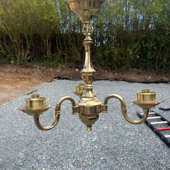 Brass candelabra