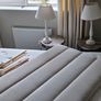 King size bed + headboard + mattress + bedside tables + lamps Image 6