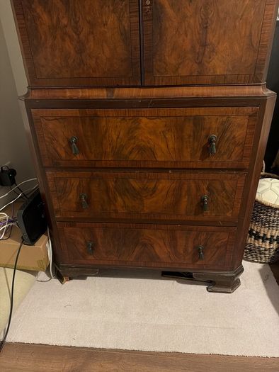 Linen cupboard furniture antique