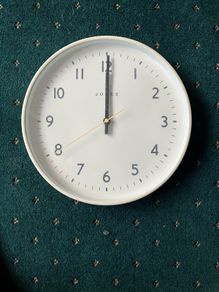 Cream wall clock