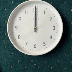 Cream wall clock