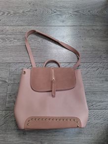 Salmon coloured shoulder bag