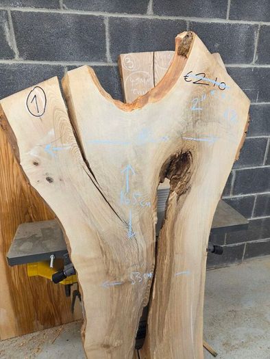 Live edge Ash Slab - Kiln Dried