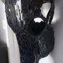 Glass Insert Black Buffalo Skull Image 3