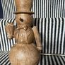 New bespoke 26cm high rustic wood effect  table top snowman Image 3