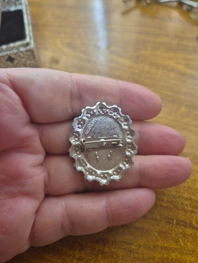 Vintage  Brooch with a stamp