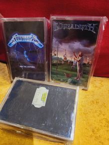 Cassette Tapes Metallica Megadeth Metal Rock x 3
