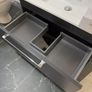 Kolour 800mm Wall Hung Unit and Basin Matt black w/ Tap Image 3