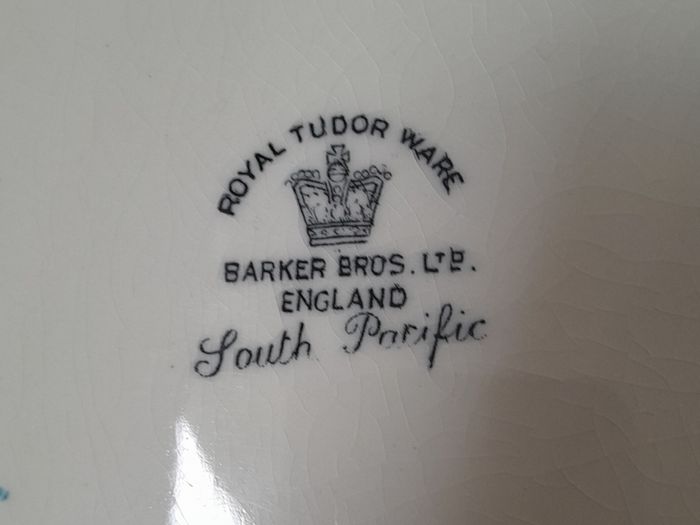 Brexton/Barker - 'South Pacific' - Snack Set c.50s