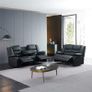 3+2 reclining sofa with pull down drink console Image 2