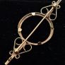 Vintage 9ct yellow gold Half sovereign coin holder brooch Image 5