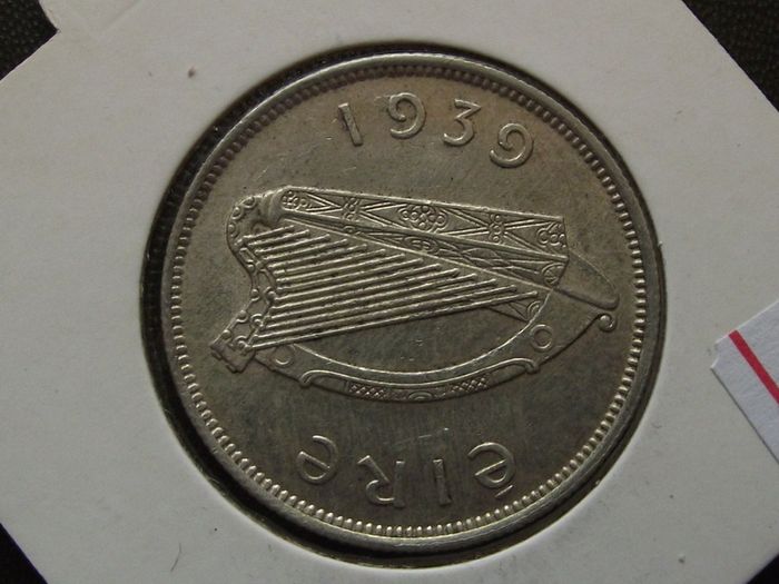 Irish Republic.1939 Silver Florin. Nice Condition!
