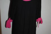 Miss N Next Petite stunning Black&amp; Pink dress size UK12 EU40 Perfect condition Postage included