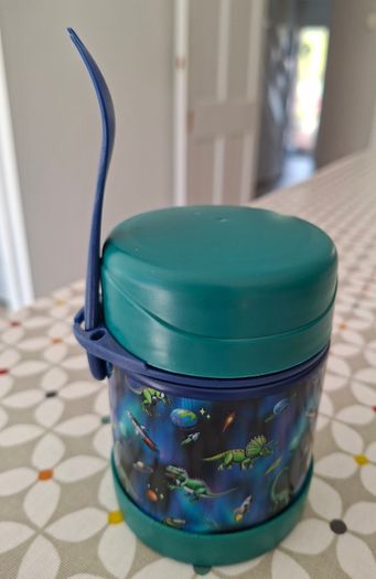Funtainer Food Flask - Dinosaur & Space Design (New)