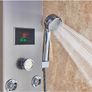 BRAND NEW LED Light Shower Faucet Bathroom Waterfall Rain Black Shower Panel In Wall Shower System with Spa Massage Sprayer and Bidet Tap Image 8