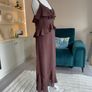 Brand-new Ladies Sweetheart Neckline Ruffle Cami Dress from Marks & Spencer Image 6