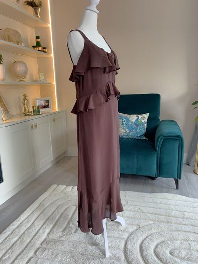Brand-new Ladies Sweetheart Neckline Ruffle Cami Dress from Marks & Spencer