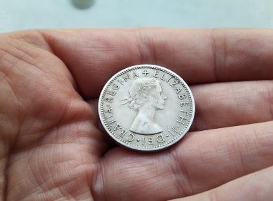 1957 Elizabeth II Two Shilling Coin