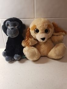 Gorilla and Dog Plush Soft Toys