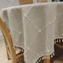 Tablecloth - Grey Cotton Linen Image 3