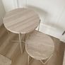 Two marble side table Image 2
