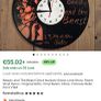 Beauty and The Beast Vinyl Clocks Image 5