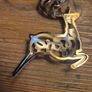 Vintage Newbridge Silverware Reindeer Christmas Ornament, Stamped, No Box Image 6