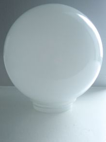 Ceiling lamp fixture | Glass shield | Globe | White Glass Uplighter Shade