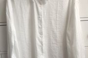 Stradivarius White Crinkle Oversized Shirt XL Brand New