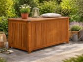 Acacia Wood Garden Storage Box 250L Outdoor Cushion Chest Seat