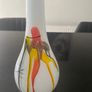 Stunning German art glass  mouth blown vase Image 2