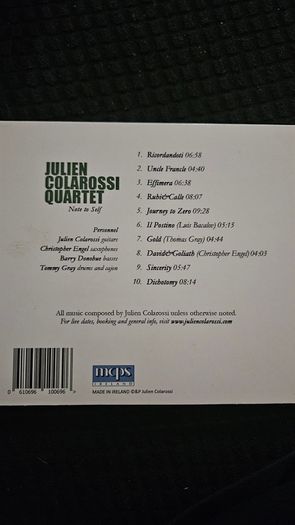Julien Colarossi Quartet - Note To Self.