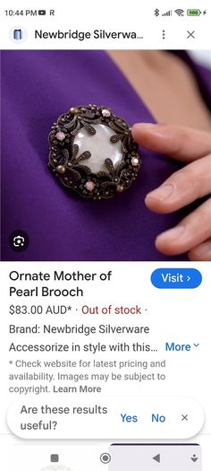 Newbridge silverware brooch