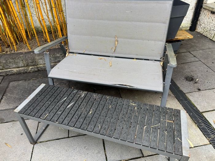 2x Garden Bench. Winter restoration project