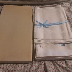 vintage linen tablecloth
