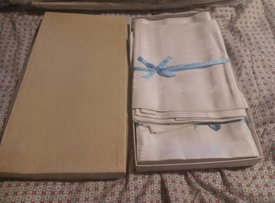 vintage linen tablecloth