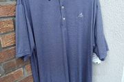 Peter Millar Striped Golf Polo Shirt Mens XL