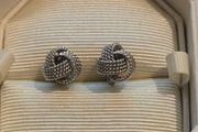 925 Sterling Silver Knot Earrings