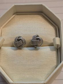 925 Sterling Silver Knot Earrings