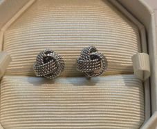 925 Sterling Silver Knot Earrings