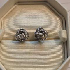 925 Sterling Silver Knot Earrings