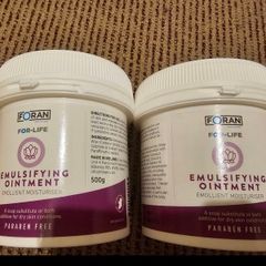 Two Brand New Sealed Foran For- Life Emulsifying Ointment 500g Each