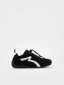 Leather trainers size 37 unisex suede looking never worn