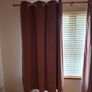 Rose coloured curtains X 2 pairs Image 2