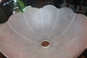 Pink frosted glass lampshade