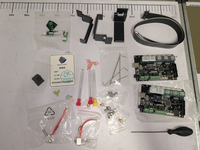 Mega lot 4x Anycubic 4Max Pro 2.0 / 1.0 3D printers + Build Plates + motherboards + hot ends + nozzles, Accessories, Boxed