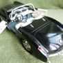 Vintage Bburago Chevrolet Corvette 1957 Convertible Black And White 1/18 Scale Image 3